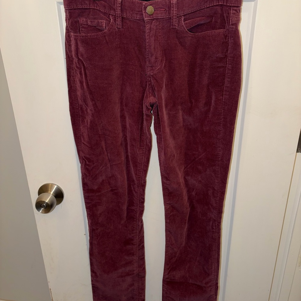 Calvin Klein Burgundy Corduroy Pants